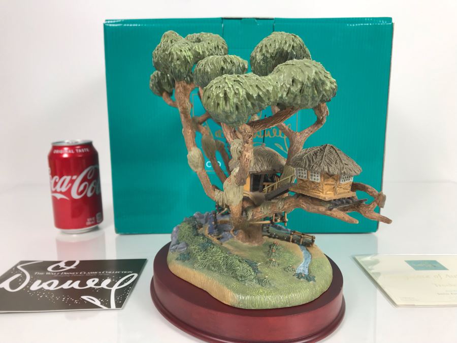 Limited Edition Walt Disney Treehouse From Walt Disney's Swiss Family Robinson Classics Collection With Box And Certificate Of Authenticity By Dusty Horner [Photo 11]