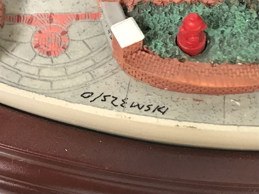 Rare HAND SIGNED By Robert Olszewski Disneyland's Haunted Mansion Ride Attraction Miniature Replica With 3 Scenes 50th Commemorative Collection With Certificate Of Authenticity And Box DL1005 (Estimate $700-$1,000) [Photo 2]