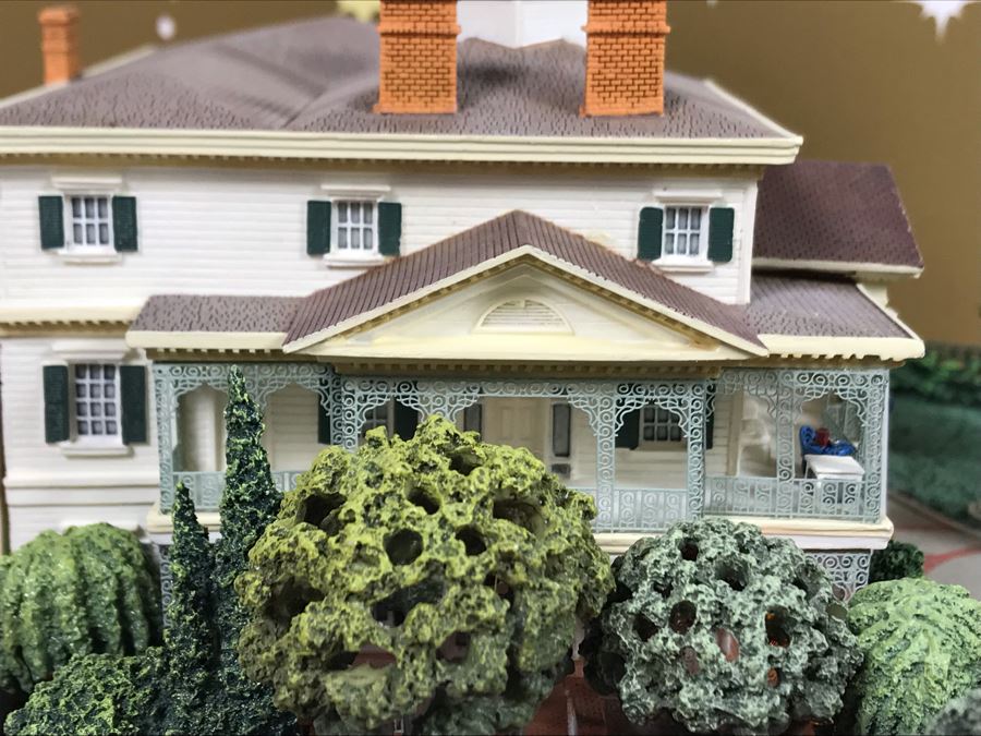 Rare HAND SIGNED By Robert Olszewski Disneyland's Haunted Mansion Ride Attraction Miniature Replica With 3 Scenes 50th Commemorative Collection With Certificate Of Authenticity And Box DL1005 (Estimate $700-$1,000) [Photo 22]