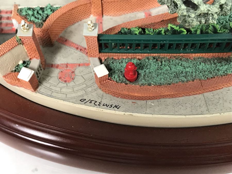 Rare HAND SIGNED By Robert Olszewski Disneyland's Haunted Mansion Ride Attraction Miniature Replica With 3 Scenes 50th Commemorative Collection With Certificate Of Authenticity And Box DL1005 (Estimate $700-$1,000) [Photo 20]