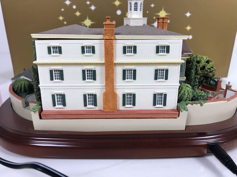 Rare HAND SIGNED By Robert Olszewski Disneyland's Haunted Mansion Ride Attraction Miniature Replica With 3 Scenes 50th Commemorative Collection With Certificate Of Authenticity And Box DL1005 (Estimate $700-$1,000) [Photo 23]