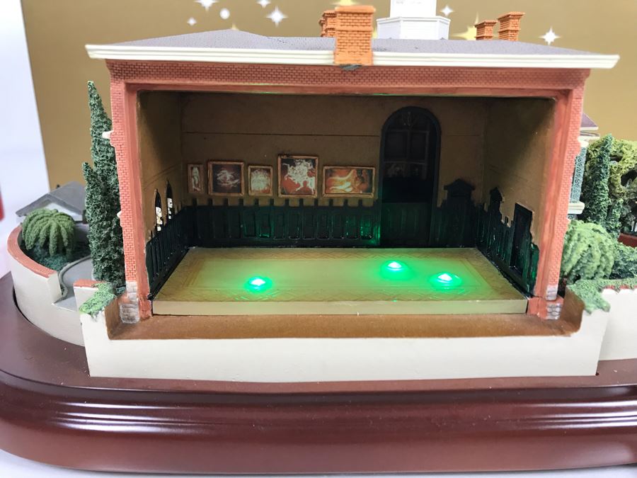 Rare HAND SIGNED By Robert Olszewski Disneyland's Haunted Mansion Ride Attraction Miniature Replica With 3 Scenes 50th Commemorative Collection With Certificate Of Authenticity And Box DL1005 (Estimate $700-$1,000) [Photo 5]