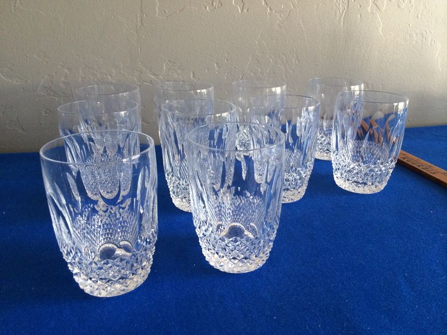 WATERFORD Crystal - 10 Glasses