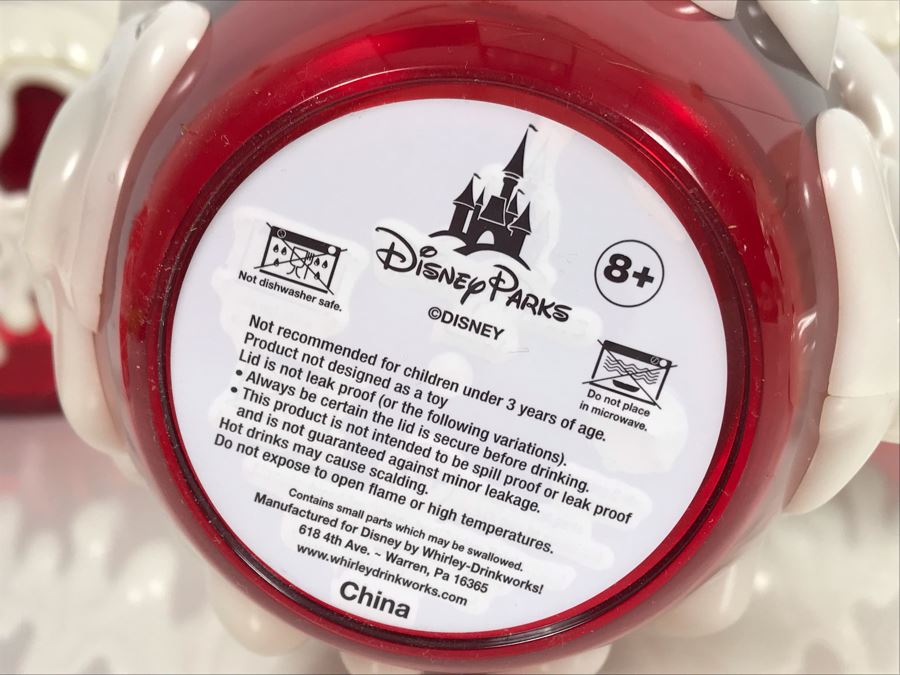 Set Of 4 Disney Parks Poison Apple Glow In The Dark Plastic Mugs 1st-Year Issue Unused [Photo 8]