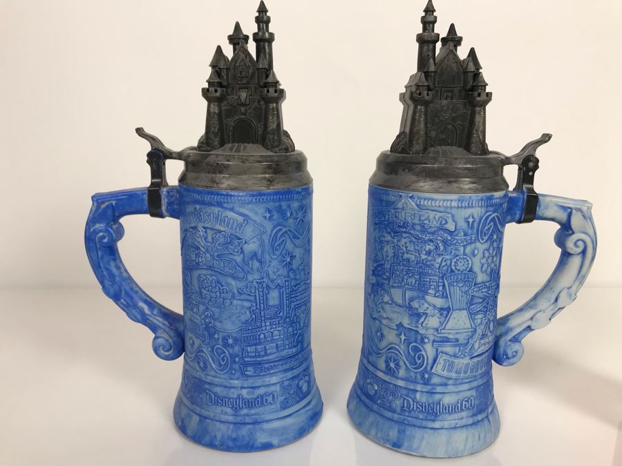 (2) Disneyland 60th Anniversary Plastic Steins [Photo 3]