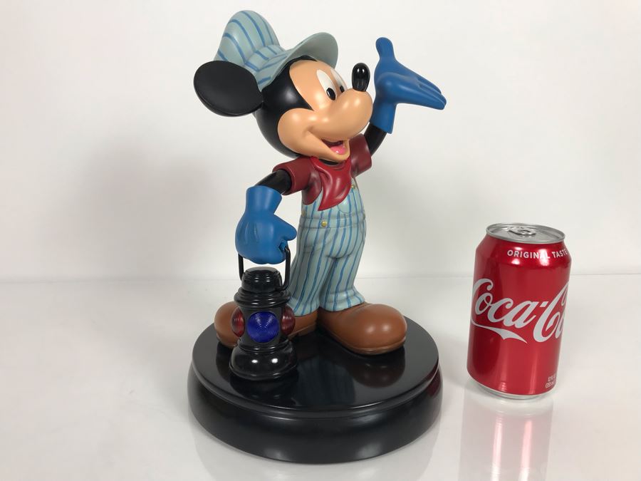Disney Theme Park Merchandise Mickey Train Engineer Sculpture The Art Of Disney By Costa Alavezos With Box [Photo 5]