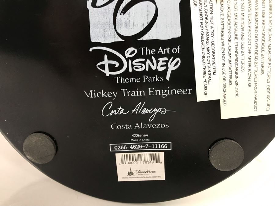 Disney Theme Park Merchandise Mickey Train Engineer Sculpture The Art Of Disney By Costa Alavezos With Box [Photo 10]