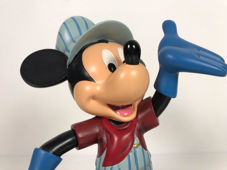 Disney Theme Park Merchandise Mickey Train Engineer Sculpture The Art Of Disney By Costa Alavezos With Box [Photo 8]