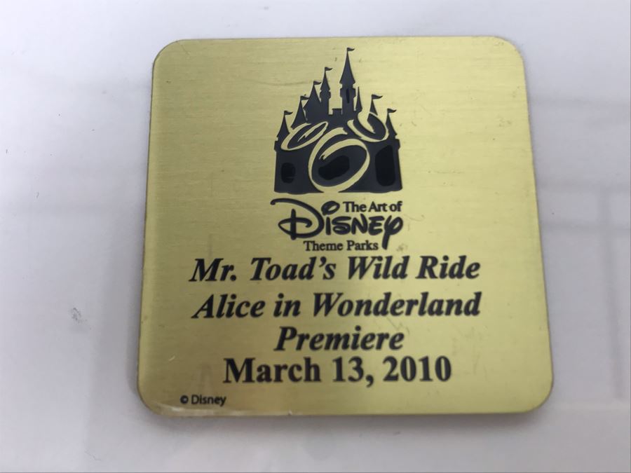 Rare HAND SIGNED By Robert Olszewski First Edition Disneyland's Mr. Toad's Wild Ride Alice In Wonderland Attraction Miniature Replica With Certificate Of Authenticity And Box DL1009 The Art Of Disney Theme Parks (Estimate $600-$1,000) [Photo 26]