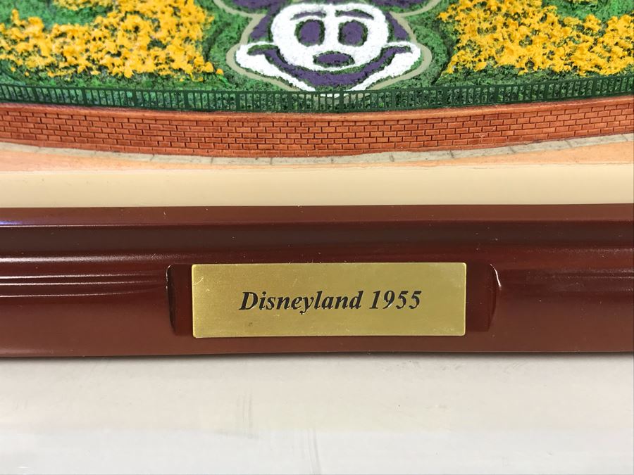 Rare HAND SIGNED By Robert Olszewski First Edition Disneyland's Main Street Station Train Attraction Miniature Replica With Certificate Of Authenticity And Box DL009 Disneyland Main Street USA (Note: Slight Damage To Left Tunnel - Estimate $600-$1,000) [Photo 6]