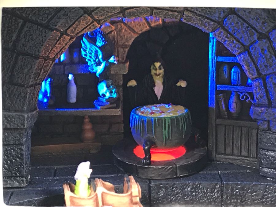 Rare HAND SIGNED By Robert Olszewski First Edition Disneyland's Snow White's Scary Adventure Fantasyland Attraction Miniature Replica With 2 Scenes, Certificate Of Authenticity And Box DL1010 (Last One Sold For $1,500) [Photo 3]