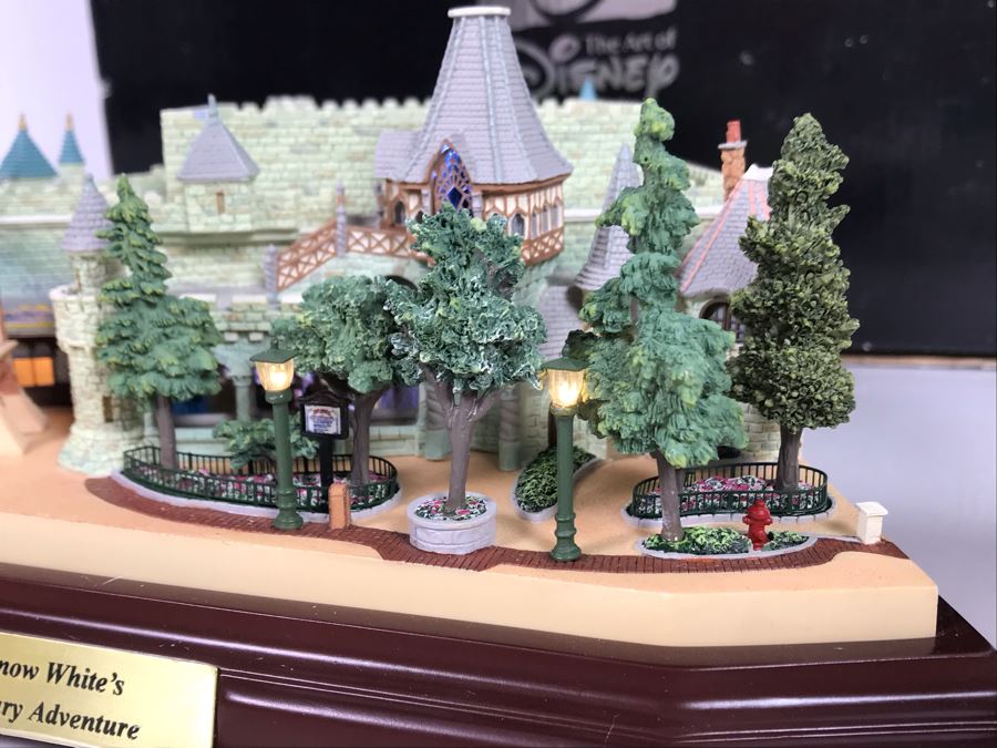 Rare HAND SIGNED By Robert Olszewski First Edition Disneyland's Snow White's Scary Adventure Fantasyland Attraction Miniature Replica With 2 Scenes, Certificate Of Authenticity And Box DL1010 (Last One Sold For $1,500) [Photo 11]