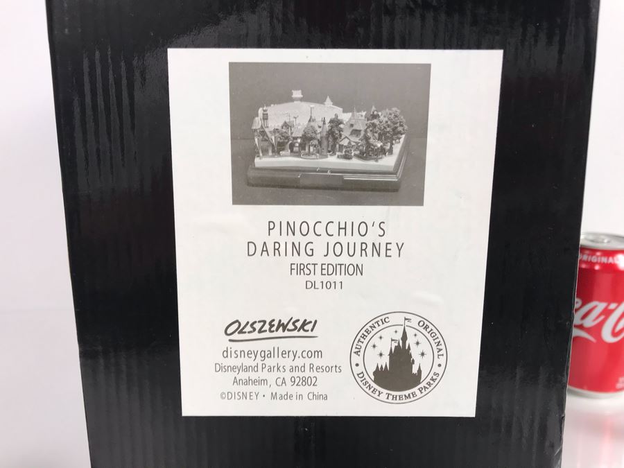 Rare HAND SIGNED By Robert Olszewski First Edition Disneyland's Pinocchio's Daring Journey Fantasyland Attraction Miniature Replica With 2 Scenes, Certificate Of Authenticity And Box DL1011 (Last One Sold For $1,700) [Photo 38]