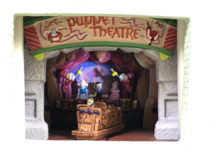 Rare HAND SIGNED By Robert Olszewski First Edition Disneyland's Pinocchio's Daring Journey Fantasyland Attraction Miniature Replica With 2 Scenes, Certificate Of Authenticity And Box DL1011 (Last One Sold For $1,700) [Photo 4]