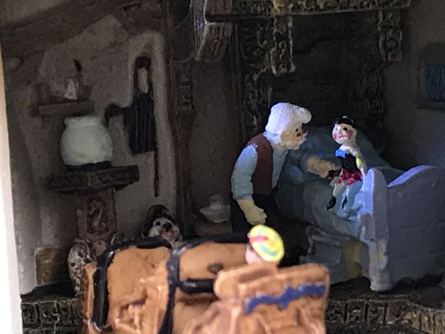 Rare HAND SIGNED By Robert Olszewski First Edition Disneyland's Pinocchio's Daring Journey Fantasyland Attraction Miniature Replica With 2 Scenes, Certificate Of Authenticity And Box DL1011 (Last One Sold For $1,700) [Photo 29]