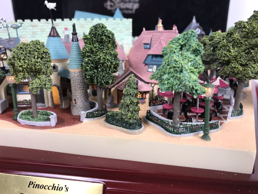 Rare HAND SIGNED By Robert Olszewski First Edition Disneyland's Pinocchio's Daring Journey Fantasyland Attraction Miniature Replica With 2 Scenes, Certificate Of Authenticity And Box DL1011 (Last One Sold For $1,700) [Photo 10]