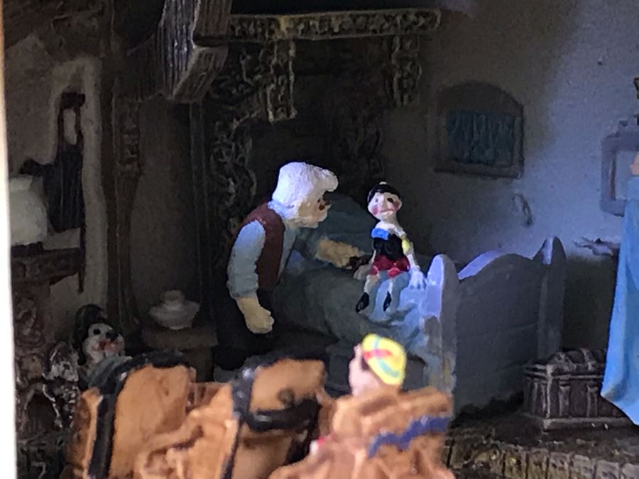 Rare HAND SIGNED By Robert Olszewski First Edition Disneyland's Pinocchio's Daring Journey Fantasyland Attraction Miniature Replica With 2 Scenes, Certificate Of Authenticity And Box DL1011 (Last One Sold For $1,700) [Photo 28]