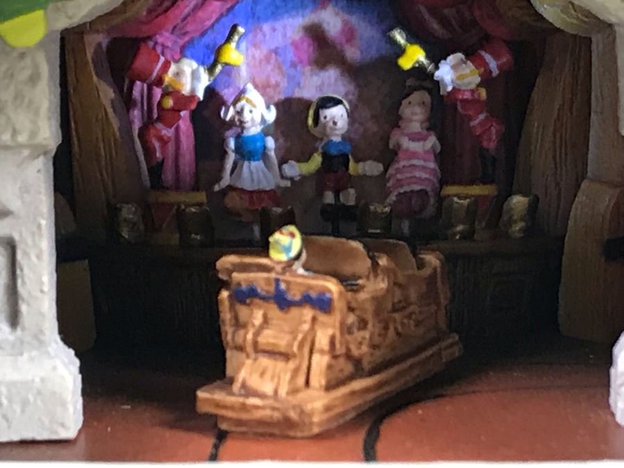 Rare HAND SIGNED By Robert Olszewski First Edition Disneyland's Pinocchio's Daring Journey Fantasyland Attraction Miniature Replica With 2 Scenes, Certificate Of Authenticity And Box DL1011 (Last One Sold For $1,700) [Photo 27]