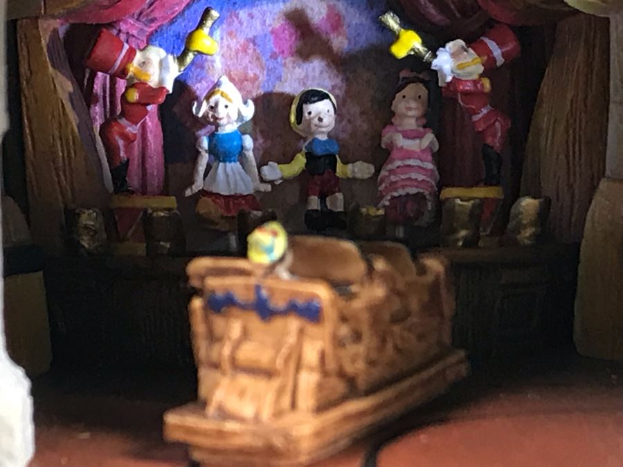 Rare HAND SIGNED By Robert Olszewski First Edition Disneyland's Pinocchio's Daring Journey Fantasyland Attraction Miniature Replica With 2 Scenes, Certificate Of Authenticity And Box DL1011 (Last One Sold For $1,700) [Photo 26]