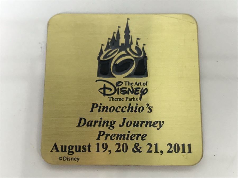 Rare HAND SIGNED By Robert Olszewski First Edition Disneyland's Pinocchio's Daring Journey Fantasyland Attraction Miniature Replica With 2 Scenes, Certificate Of Authenticity And Box DL1011 (Last One Sold For $1,700) [Photo 36]