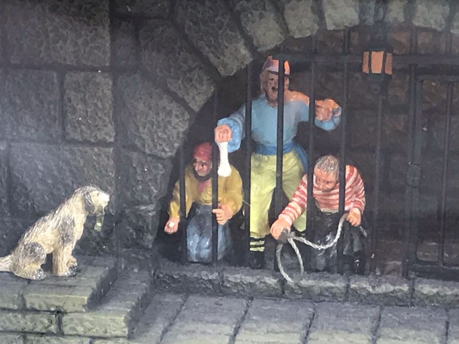 Robert Olszewski Disneyland's Pirates Of The Carribbean Pirates Jail Scene Gallery Of Light Attraction Miniature Replica With Certificate Of Authenticity And Box DP-GL001 (Last One Sold For $950) [Photo 4]