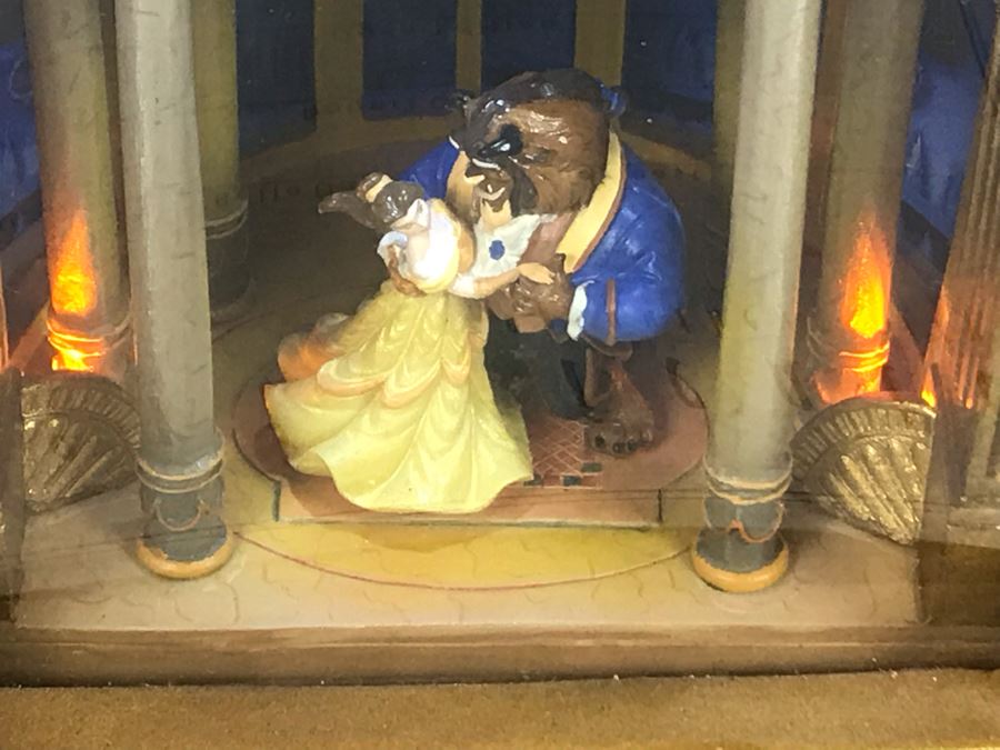 Robert Olszewski Disney's Belle Dances With The Beast From Beauty And The Beast Scene Gallery Of Light With Certificate Of Authenticity And Box DP-GL004 (Estimate $100-$200) [Photo 6]