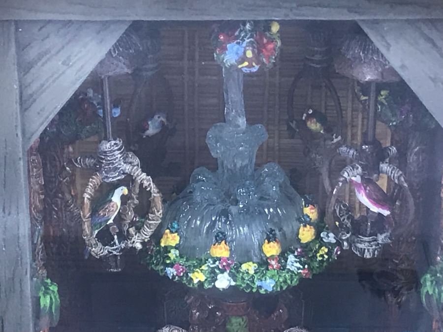 Rare HAND SIGNED By Robert Olszewski Limited Edition 500 Disneyland's Enchanted Tiki Room 45th Anniversary Scene Gallery Of Light With Certificate Of Authenticity And Box DP-GL011 [Photo 9]