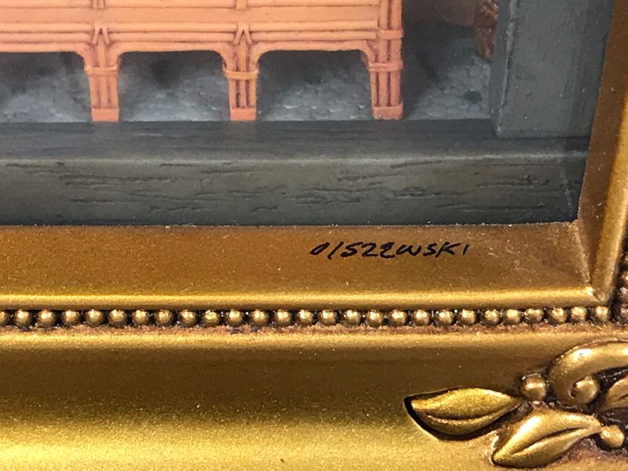 Rare HAND SIGNED By Robert Olszewski Limited Edition 500 Disneyland's Enchanted Tiki Room 45th Anniversary Scene Gallery Of Light With Certificate Of Authenticity And Box DP-GL011 [Photo 7]