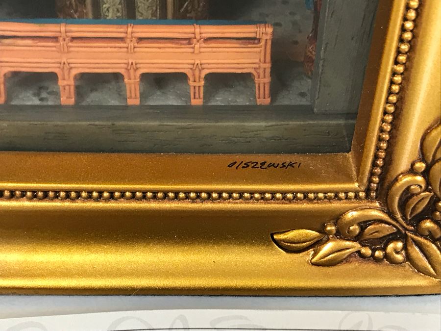 Rare HAND SIGNED By Robert Olszewski Limited Edition 500 Disneyland's Enchanted Tiki Room 45th Anniversary Scene Gallery Of Light With Certificate Of Authenticity And Box DP-GL011 [Photo 2]