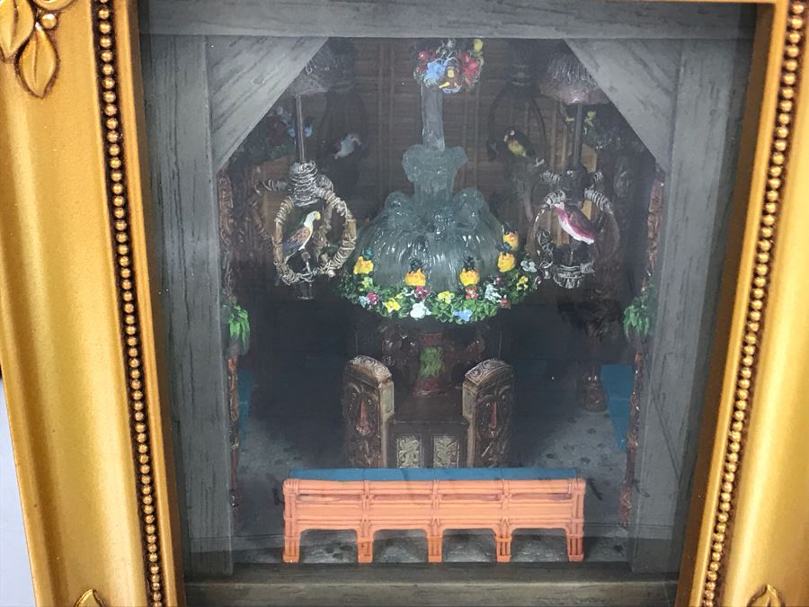 Rare HAND SIGNED By Robert Olszewski Limited Edition 500 Disneyland's Enchanted Tiki Room 45th Anniversary Scene Gallery Of Light With Certificate Of Authenticity And Box DP-GL011 [Photo 8]