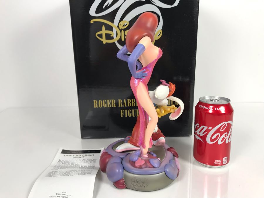 Roger Rabbit & Jessica Figurine From The Film Who Framed Roger Rabbit? Art Of Disney With Box By Mark And Rita Dornan [Photo 3]