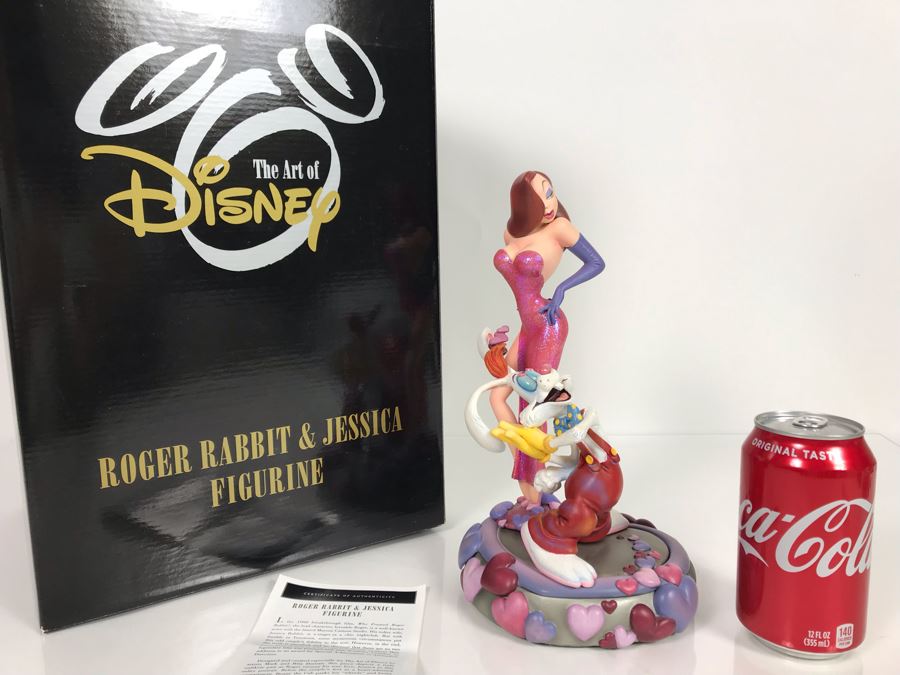 Roger Rabbit & Jessica Figurine From The Film Who Framed Roger Rabbit? Art Of Disney With Box By Mark And Rita Dornan [Photo 4]