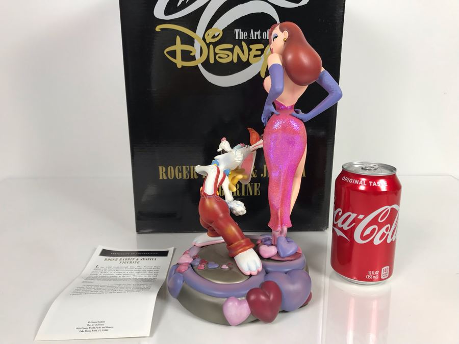 Roger Rabbit & Jessica Figurine From The Film Who Framed Roger Rabbit? Art Of Disney With Box By Mark And Rita Dornan [Photo 11]