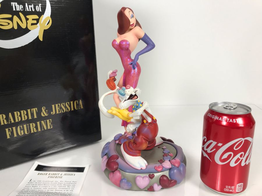 Roger Rabbit & Jessica Figurine From The Film Who Framed Roger Rabbit? Art Of Disney With Box By Mark And Rita Dornan [Photo 6]