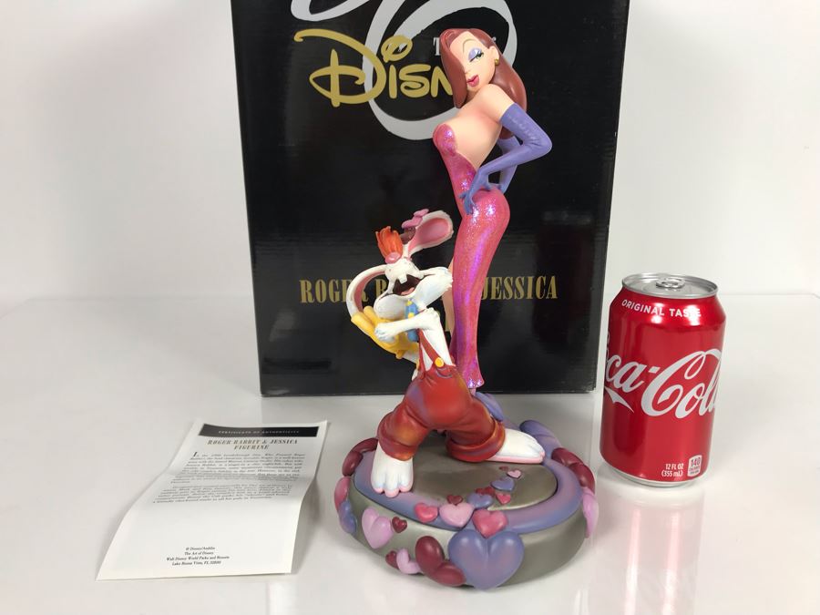 Roger Rabbit & Jessica Figurine From The Film Who Framed Roger Rabbit? Art Of Disney With Box By Mark And Rita Dornan [Photo 13]