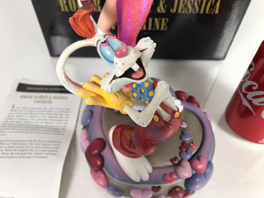 Roger Rabbit & Jessica Figurine From The Film Who Framed Roger Rabbit? Art Of Disney With Box By Mark And Rita Dornan [Photo 8]