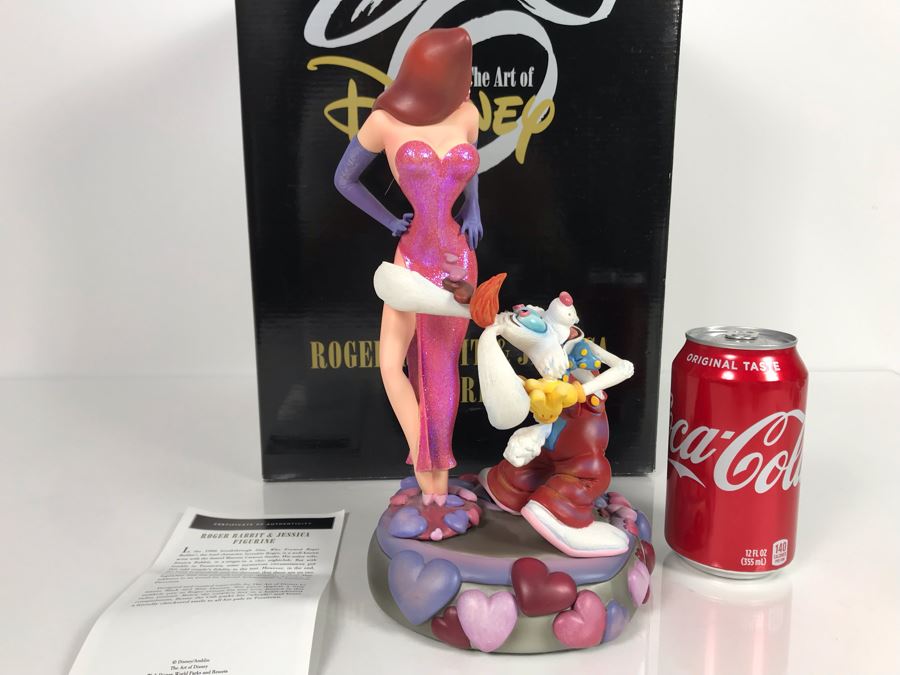 Roger Rabbit & Jessica Figurine From The Film Who Framed Roger Rabbit? Art Of Disney With Box By Mark And Rita Dornan [Photo 2]