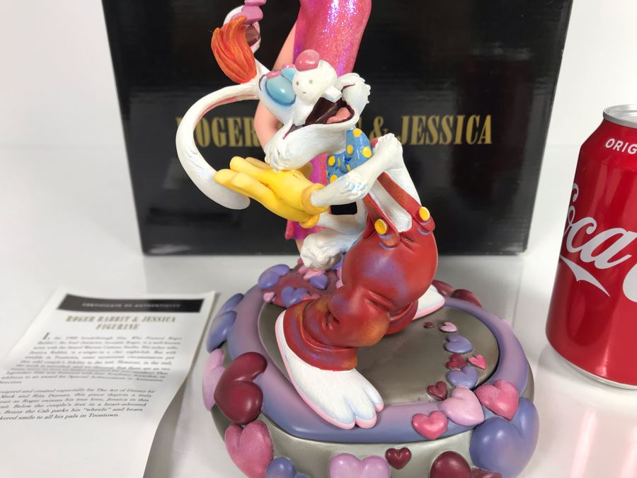 Roger Rabbit & Jessica Figurine From The Film Who Framed Roger Rabbit? Art Of Disney With Box By Mark And Rita Dornan [Photo 7]