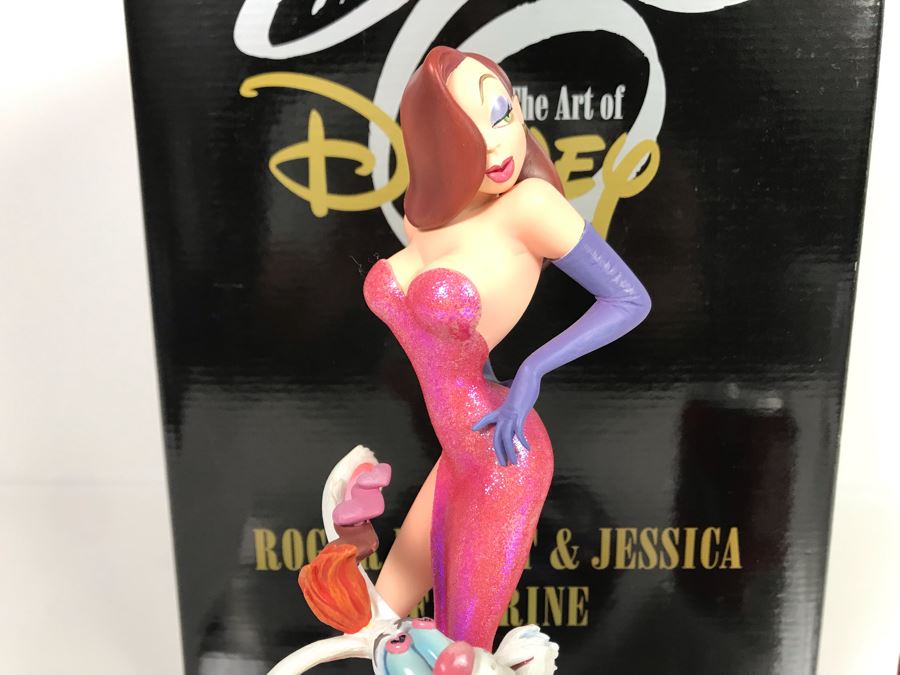 Roger Rabbit & Jessica Figurine From The Film Who Framed Roger Rabbit? Art Of Disney With Box By Mark And Rita Dornan [Photo 9]