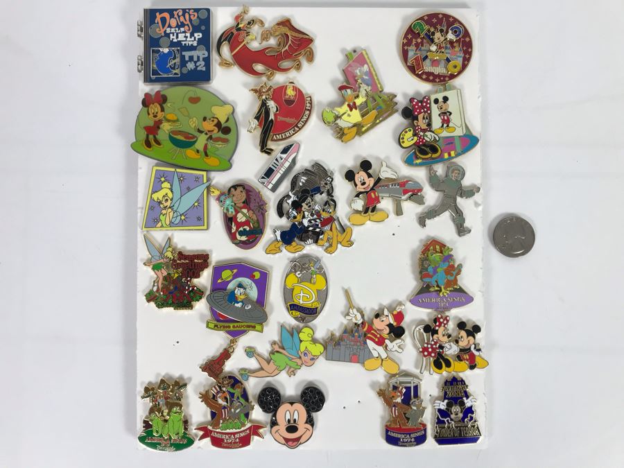 Collection Of Walt Disney Disneyland Pins Trading Pins [Photo 3]