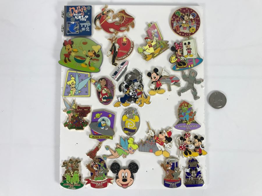 Collection Of Walt Disney Disneyland Pins Trading Pins [Photo 2]
