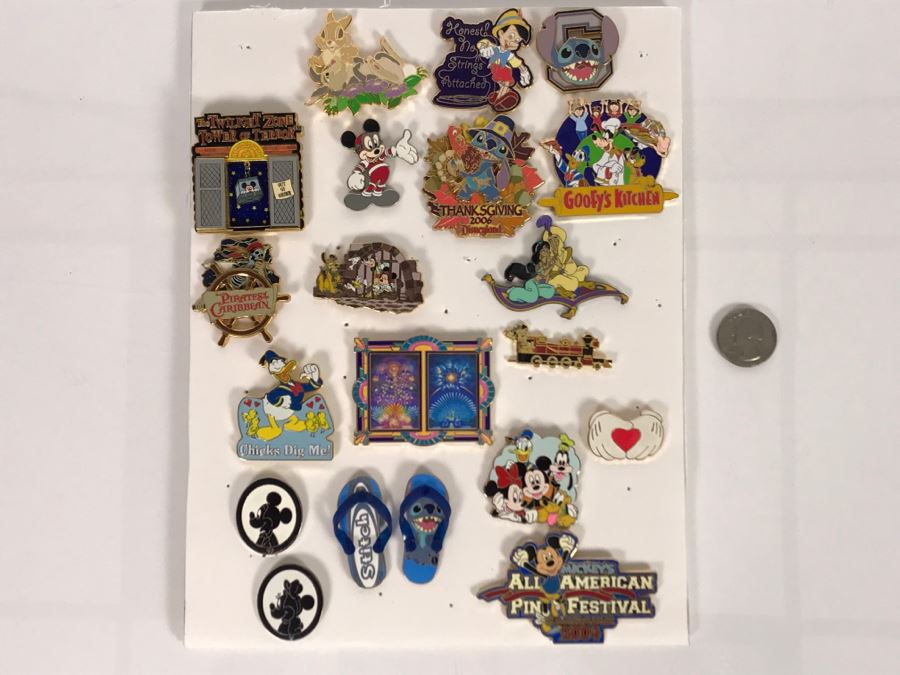 Collection Of Walt Disney Disneyland Pins Trading Pins [Photo 2]