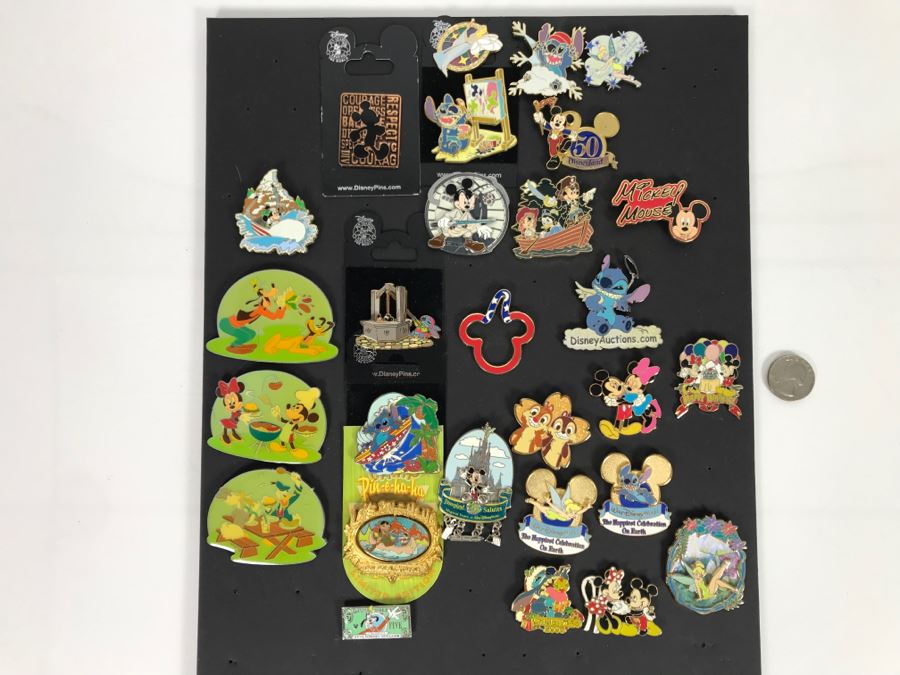 Collection Of Walt Disney Disneyland Pins Trading Pins