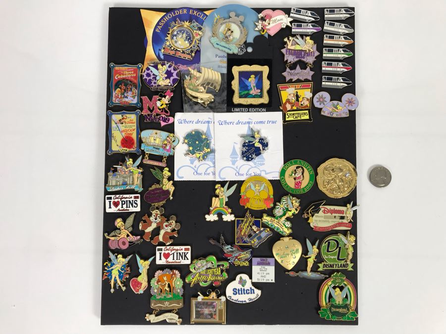 Collection Of Walt Disney Disneyland Pins Trading Pins [Photo 3]