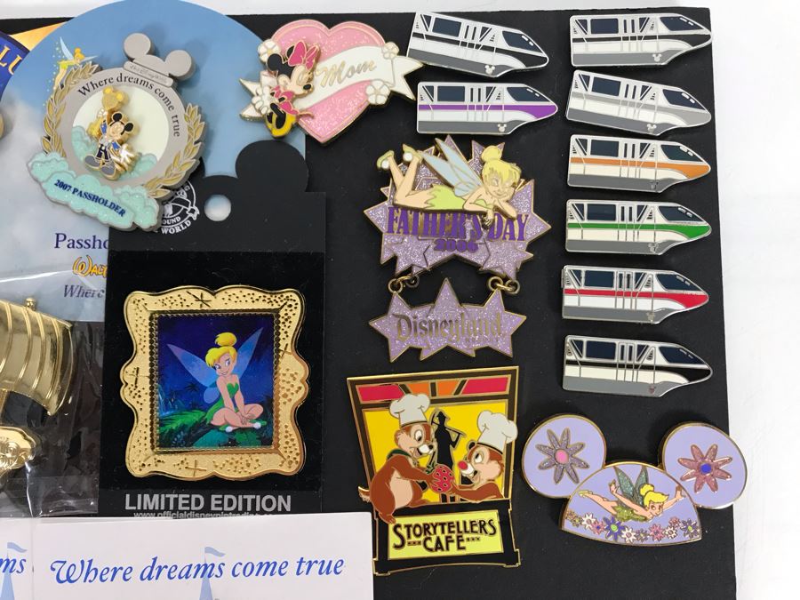 Collection Of Walt Disney Disneyland Pins Trading Pins [Photo 8]