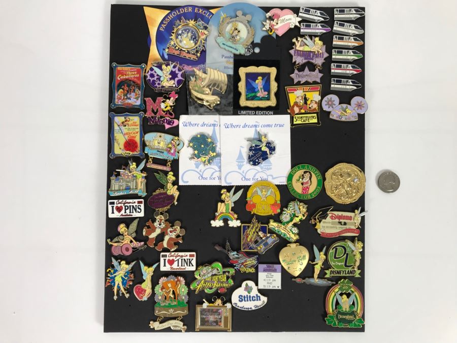Collection Of Walt Disney Disneyland Pins Trading Pins [Photo 2]