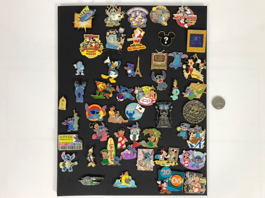 Collection Of Walt Disney Disneyland Pins Trading Pins [Photo 3]