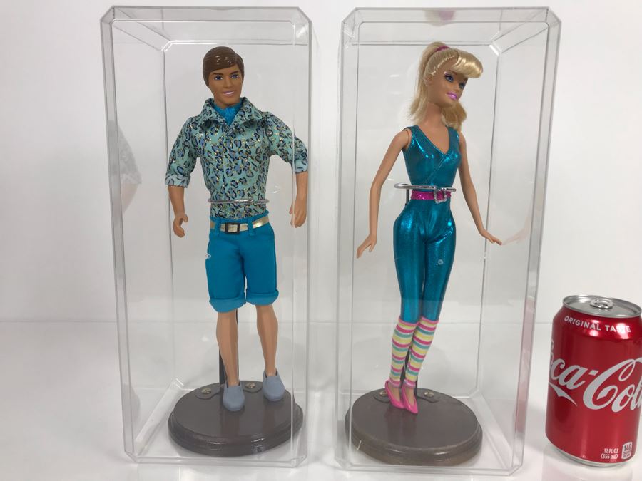 Disney PIXAR Toy Story 3 Barbie And Ken Dolls In Acrylic Cases [Photo 1]