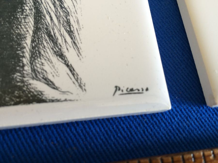 PICASSO Tiles - La Femme - Limited Edition Authorized by the Estate of Picasso, Spadem, Paris, 1976 [Photo 3]
