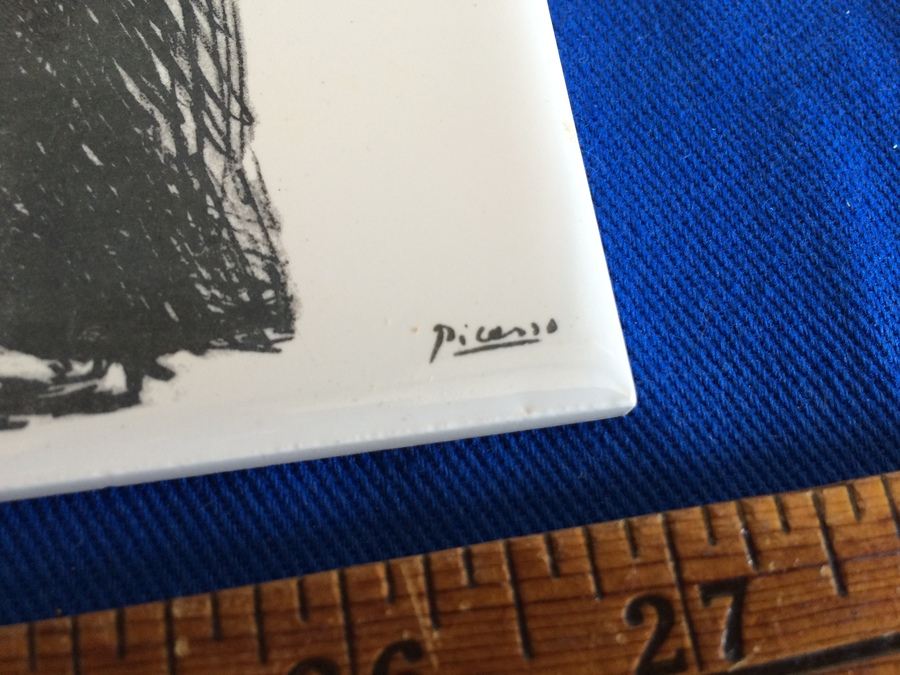 PICASSO Tiles - La Femme - Limited Edition Authorized by the Estate of Picasso, Spadem, Paris, 1976 [Photo 7]